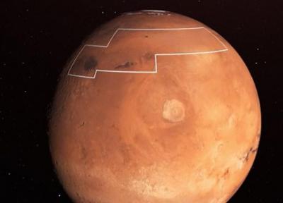 فیلم خیره کننده از یک دهانه یخ زده در مریخ