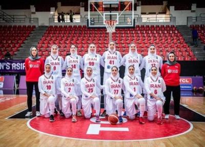 صعود تیم ملی بسکتبال زنان ایران در رده بندی فدراسیون جهانی